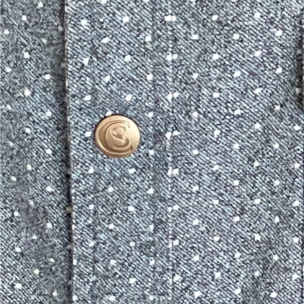 Construct New York Dot Pattern Snap Up Long Sleev… - image 8